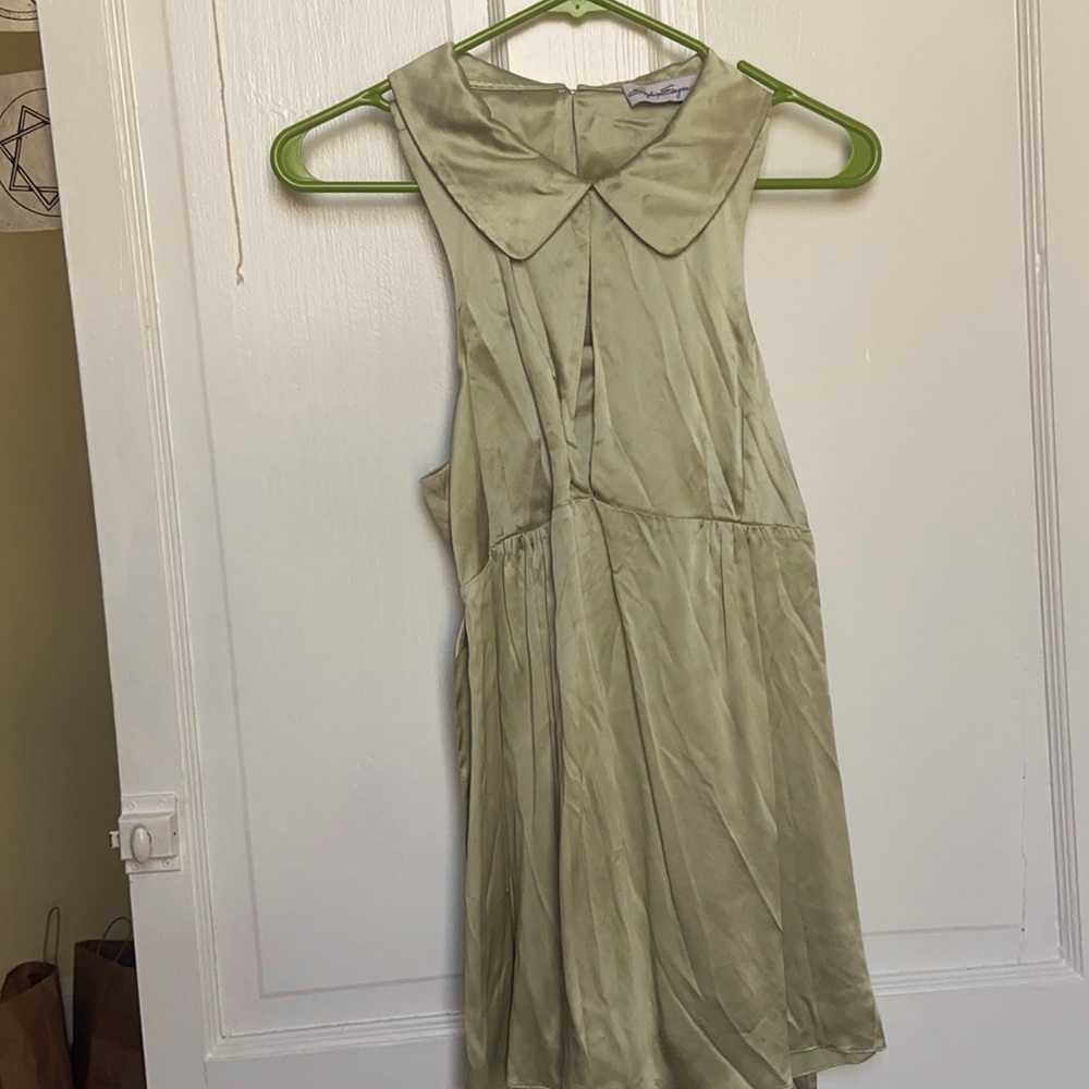 Sophia Eugene Silk Collared Blouse